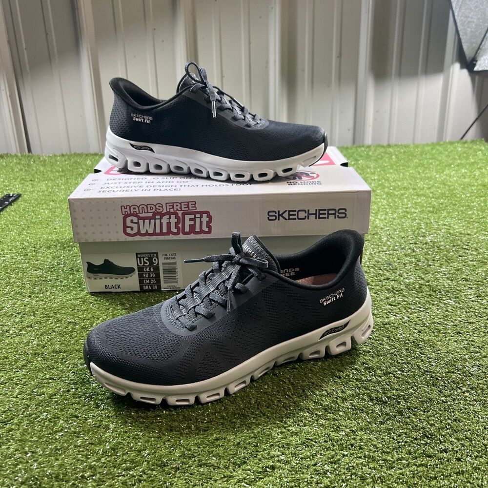 Skechers Hands Free Swift Fit Women's Slip-On Sneakers Black US 9